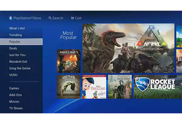 PS4 PlayStation Store