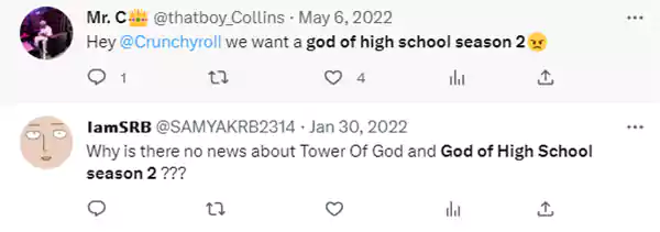 tweet god of high school