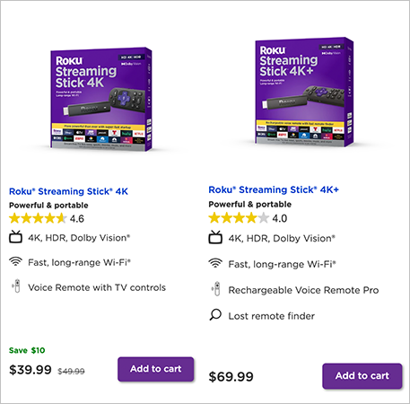 Roku Streaming Stick Pricing