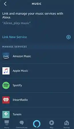 Manage Music Services