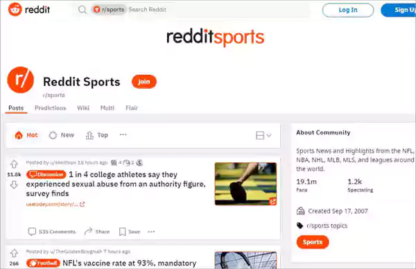 Reddit Sports