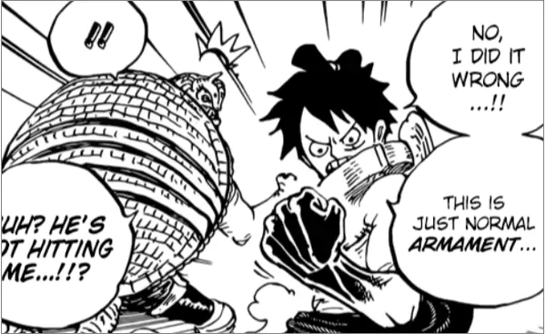 Luffy Armament haki