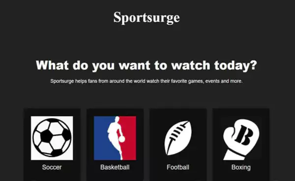 Sportsurge Homepage